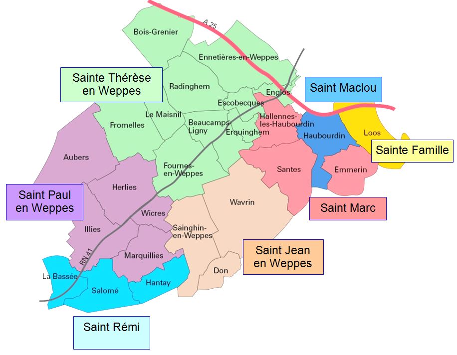 Plan du Doyenné Haubourdin-Weppes