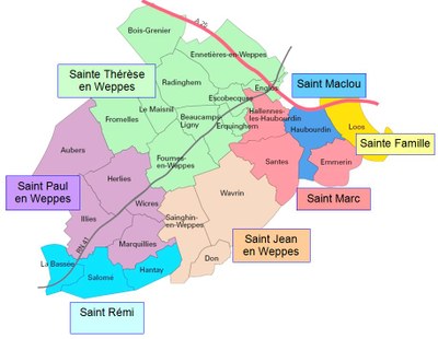 Plan du Doyenné Haubourdin-Weppes